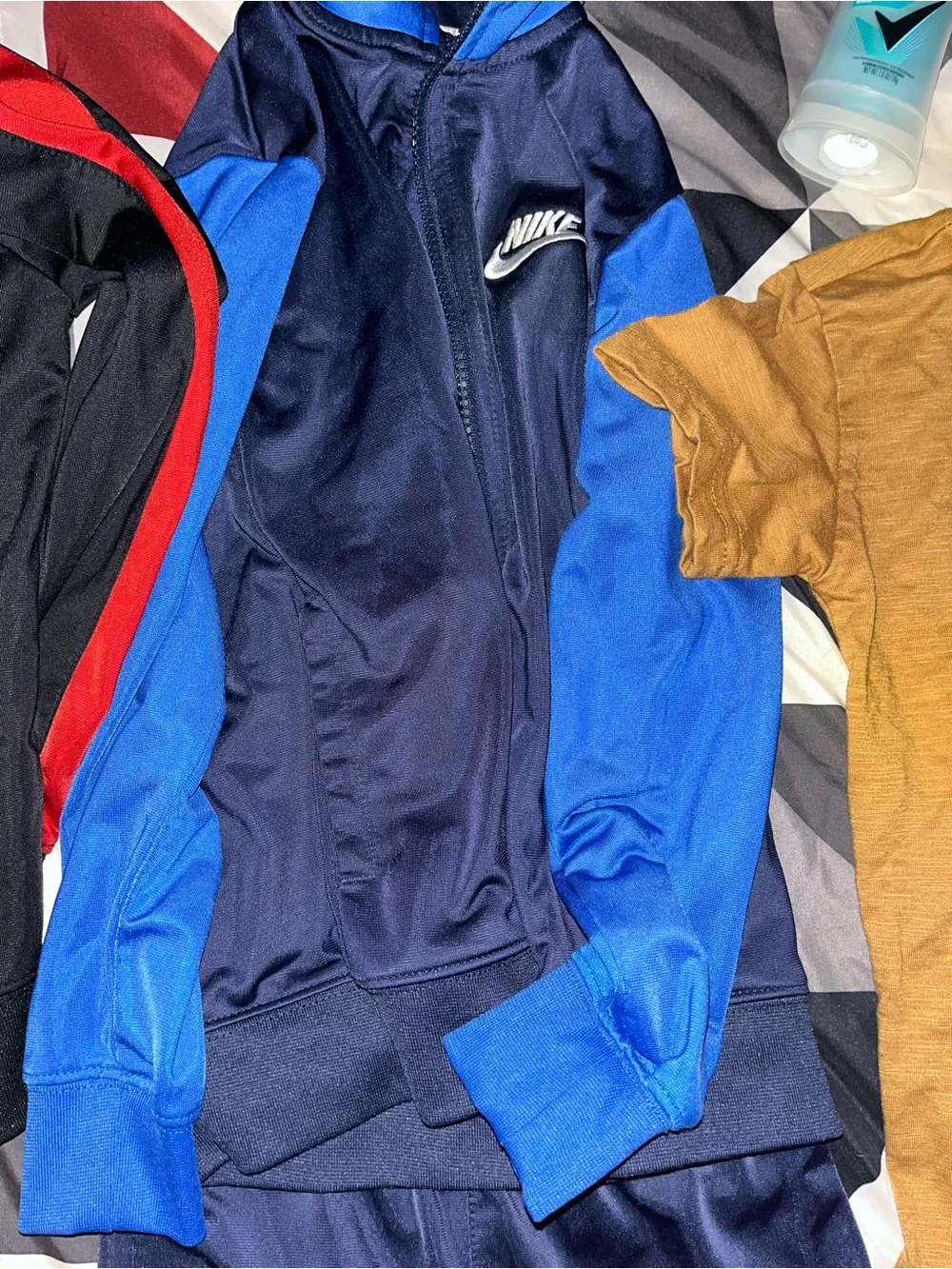 Nike Kids Navy & Royal Blue Bomber Track Jacket